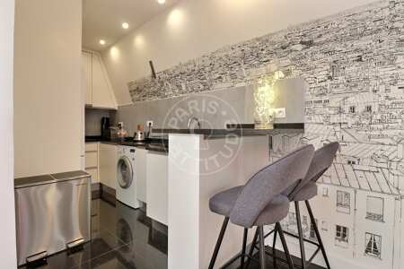 Cuisine Appartement meublé - 40m²  - 1 chambre - Parc Monceau - Paris