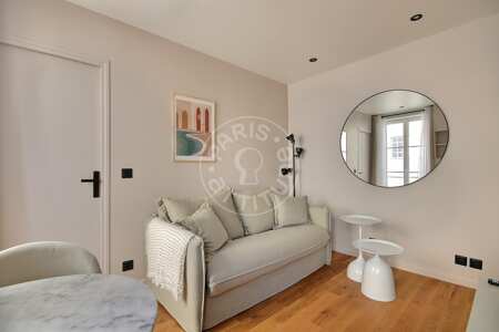 Salon Appartement meublé - 24m²  - 1 chambre - Nation - Paris
