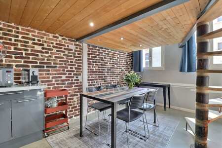 Dining room Furnished apartment - 45m²  - 1 bedroom - Place des Fêtes - Paris