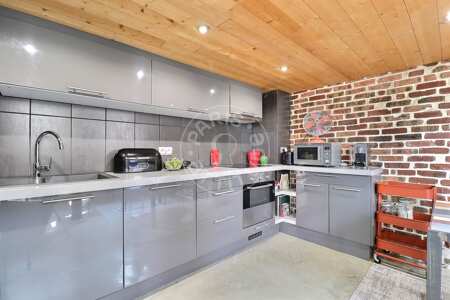 Kitchen Furnished apartment - 45m²  - 1 bedroom - Place des Fêtes - Paris
