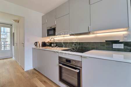 Kitchen Furnished studio alcove - 26m²  - Nation - Paris