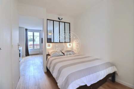 Bedroom Furnished studio alcove - 26m²  - Nation - Paris
