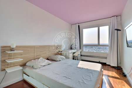 Camera da letto Appartamento arredato - 57m²  - 1 locale - Place d'Italie - Parigi