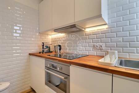Cocina Piso amueblado - 40m²  - 1 dormitorio - Madeleine - París