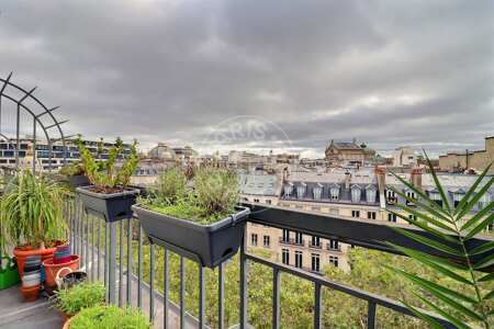 Balcón Piso amueblado - 40m²  - 1 dormitorio - Madeleine - París