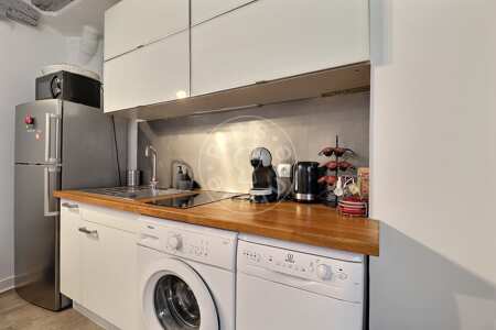 Cocina Dúplex amueblado - 24m²  - 1 dormitorio - Châtelet - París
