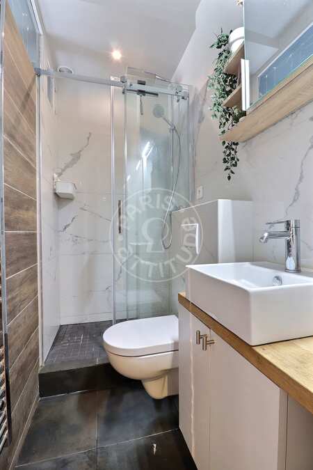 Bathroom Furnished apartment - 35m²  - 1 bedroom - Bastille - Paris