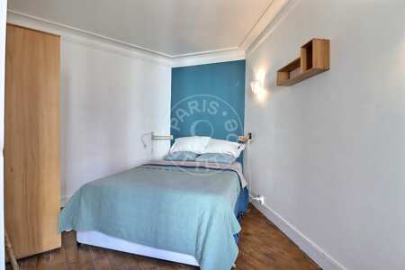 Camera da letto Appartamento arredato - 43m²  - 1 locale - Jules Joffrin - Mairie du 18ème - Parigi