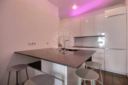 Kitchen Furnished apartment - 68m²  - 2 bedrooms - Faubourg Saint-Martin - Paris