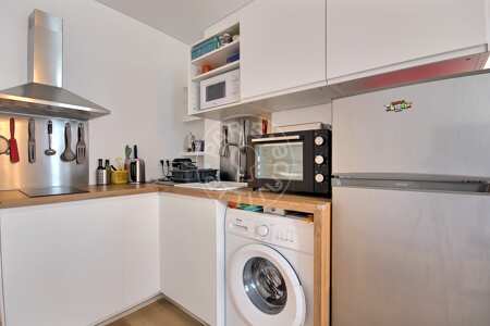 Kitchen Furnished apartment - 26m²  - 1 bedroom - Tolbiac - Paris