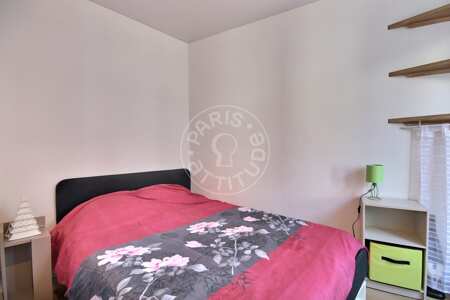 Bedroom Furnished apartment - 26m²  - 1 bedroom - Tolbiac - Paris