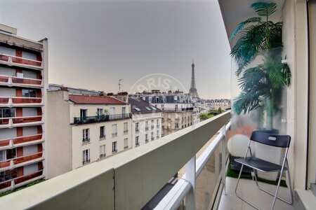 Balkon Möblierte studio - 17m²  - Bir-Hakeim - Paris