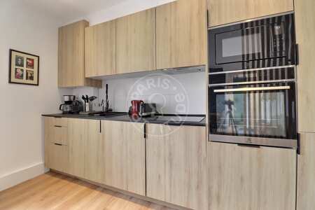 Cozinha Apartamento mobilado - 47m²  - 2 quartos - Plaisance / Pernety - Paris