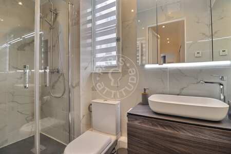 Casa de banho Apartamento mobilado - 47m²  - 2 quartos - Plaisance / Pernety - Paris