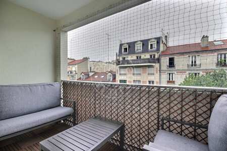 Terraço Apartamento mobilado - 72m²  - 2 quartos - Tolbiac - Paris
