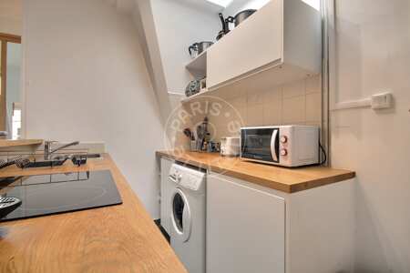Cocina Piso amueblado - 34m²  - 1 dormitorio - Poissonnière - París