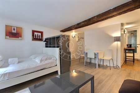 Salon Studio meublé - 27m²  - Panthéon / Sorbonne - Paris