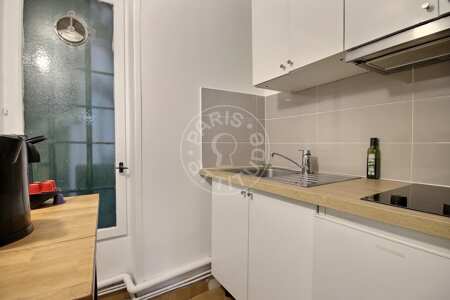 Cuisine Studio meublé - 27m²  - Panthéon / Sorbonne - Paris