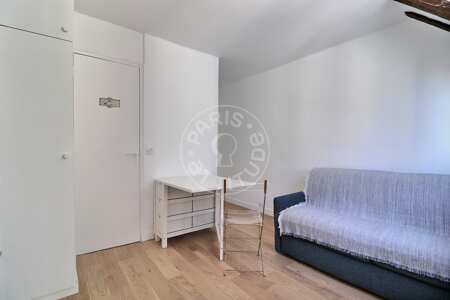 Living room Furnished studio - 14m²  - Saint-Germain - Paris