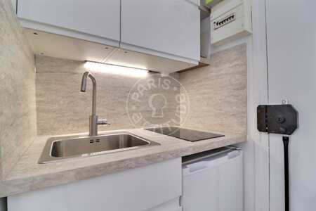 Kitchen Furnished studio - 14m²  - Saint-Germain - Paris