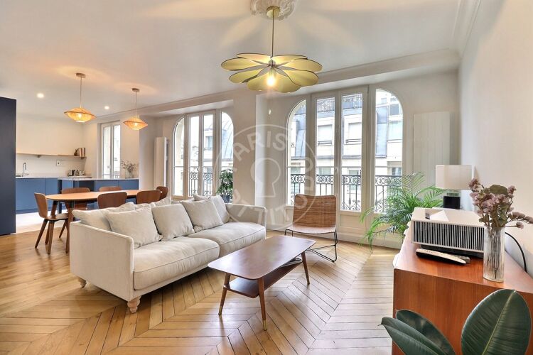 Wohnzimmer - Möblierte 1 Zimmer - Paris 75019 - 17089