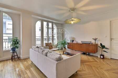 Sala Apartamento mobilado - 69m²  - 1 quarto - Buttes-Chaumont - Paris