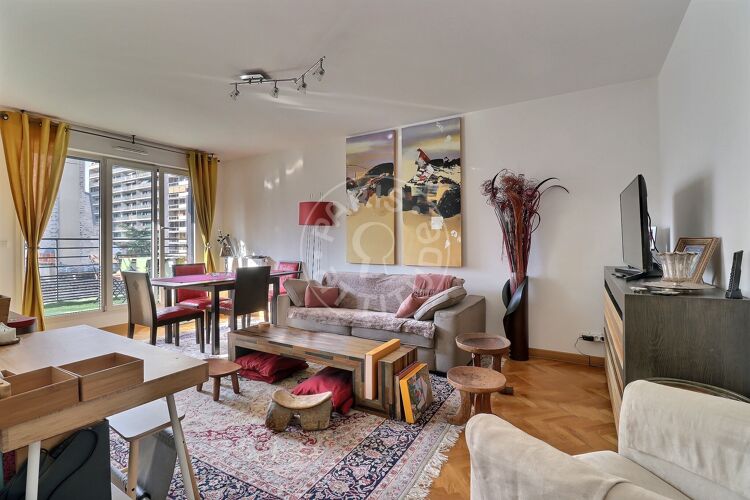 Living room - Furnished 1 bedroom - Paris 75015 - 17091