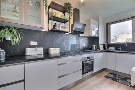 Cocina Piso amueblado - 47m²  - 1 dormitorio - Belleville - París