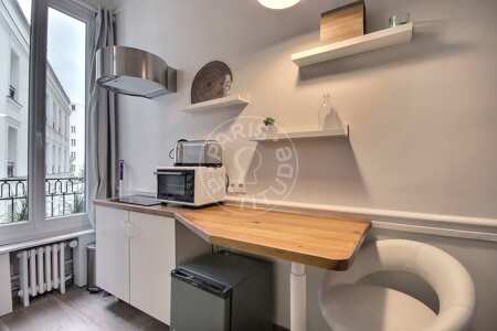 Cozinha Apartamento mobilado - 26m²  - 1 quarto - Arc de Triomphe - Paris