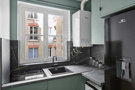 Cozinha Apartamento mobilado - 55m²  - 2 quartos - Saint Placide - Paris