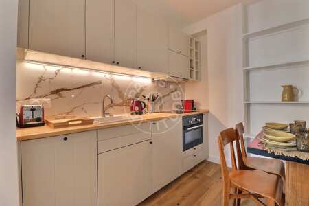Cucina Appartamento arredato - 39m²  - 1 locale - Oberkampf - Parigi