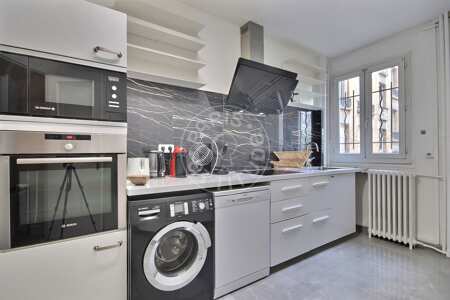 Cocina Piso amueblado - 98m²  - 3 dormitorios - Porte de Champerret - París
