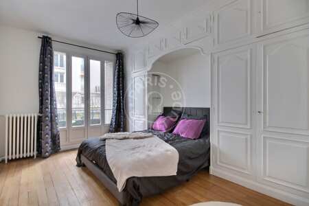 Dormitorio Piso amueblado - 98m²  - 3 dormitorios - Porte de Champerret - París