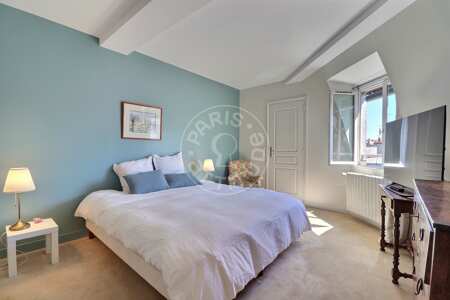 Bedroom Furnished apartment - 98m²  - 2 bedrooms - Ecole Militaire / Unesco / Duroc - Paris