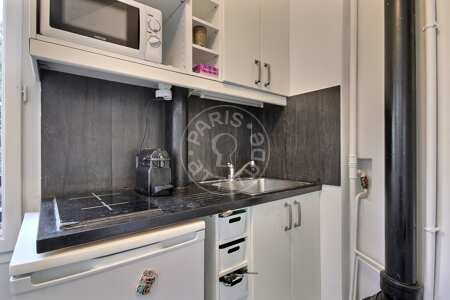 Cozinha Quitinete mobilado - 21m²  - Batignolles - Paris