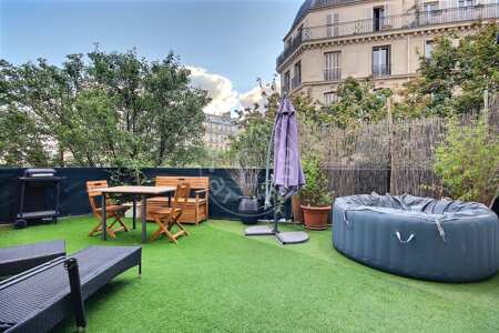 Terraço Quitinete mobilado - 21m²  - Batignolles - Paris