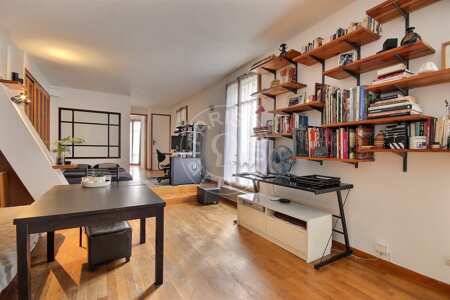 Wohnzimmer Möblierte wohnung - 57m²  - 1 Zimmer - Montmartre / Place des Abbesses - Paris