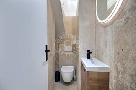 WC Möblierte alkovenwohnung - 40m²  - Montorgueil - Paris