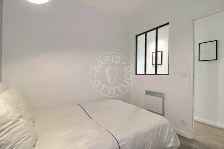 Bedroom Furnished apartment - 38m²  - 1 bedroom - Boulogne-Billancourt
