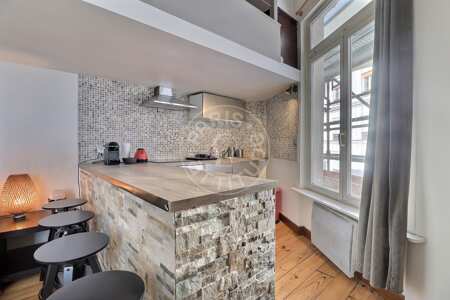 Cocina Estudio amueblado - 29m²  - Temple - París