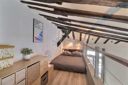 Dormitorio Estudio amueblado - 29m²  - Temple - París