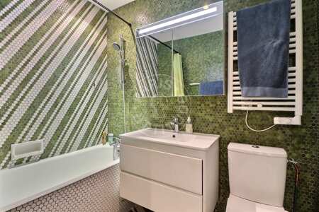 Baño Estudio amueblado - 37m²  - Parc Monceau - París