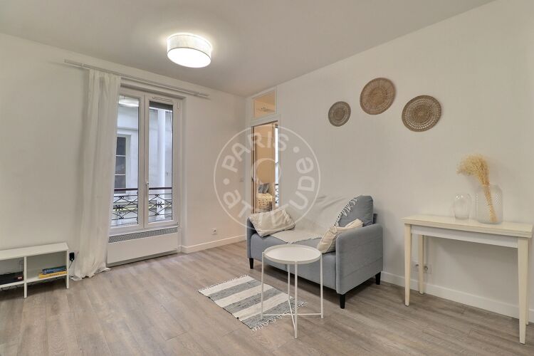 Salon - 1 chambre meublé - Paris 75009 - 17171