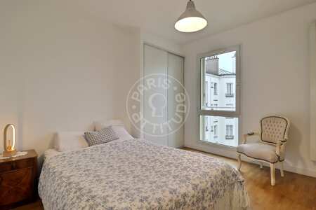 Camera da letto Appartamento arredato - 96m²  - 4 locali - Levallois-Perret