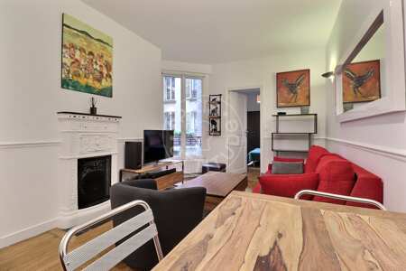 Salón Piso amueblado - 42m²  - 1 dormitorio - Parc André Citroën - París