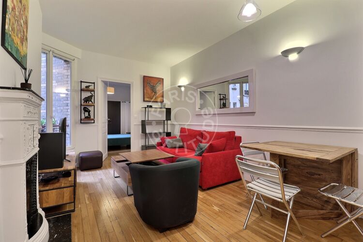Living room - Furnished 1 bedroom - Paris 75015 - 17181