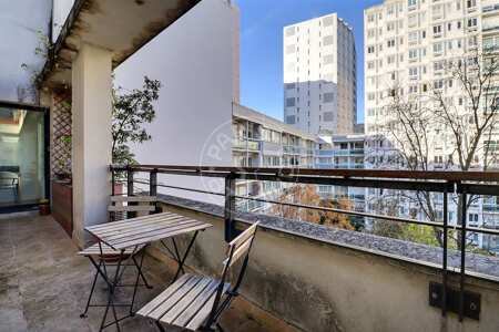 Terrace Furnished apartment - 70m²  - 2 bedrooms - Plaisance / Pernety - Paris