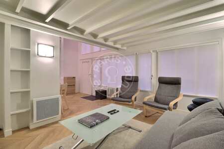 Living room Furnished apartment - 67m²  - 2 bedrooms - Jardin du Luxembourg - Paris