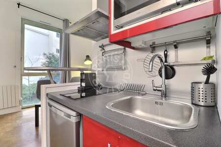 Cocina Estudio amueblado - 16m²  - Invalides - París