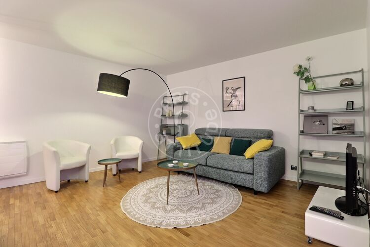 Living room - Furnished 1 bedroom - Paris 75018 - 17192